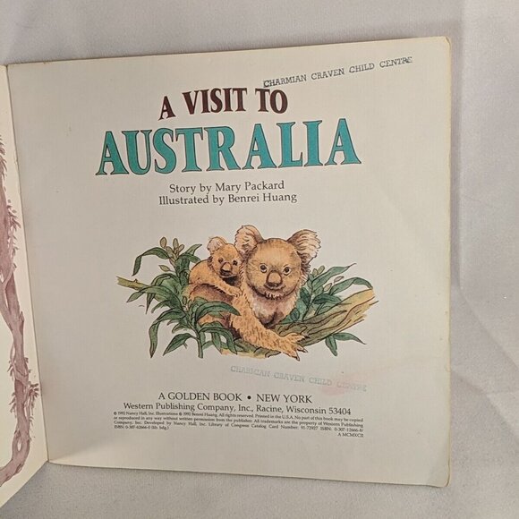 A Visit To Australia by Mary Packard Golden Look-Look Book kids children story - Picture 3 of 8